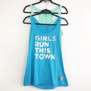 New Balance Women's Athletics Tank 2 Pack Racerback Size Medium